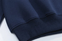 Men's Winter Thick Loose Flame Print Pullover