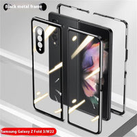 Folding Screen Magnetic Suction Fully Wrapped Glass Phone Case