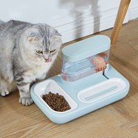 Cat Eating And Drinking Artifact Anti-overturning Cat Automatic Drinking Fountain Rice Bowl
