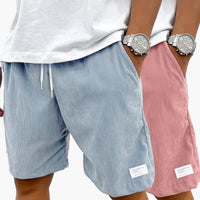 Fashion Personality Solid Color Flip Men's Shorts