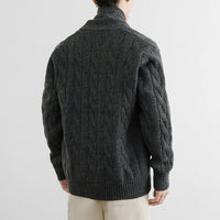 New Casual Versatile Retro Trendy Long-sleeve Cardigan Sweater