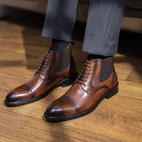 Martin Boots Men's Models Autumn And Winter In Simple Retro Leather
