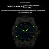 Waterproof Luminous Dual-Date Womens Quartz Watch