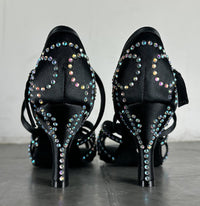 Diamond Latin Dance Shoes Women's High Heel Dancing Shoes