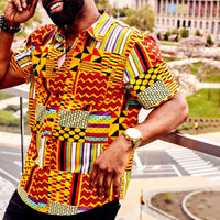 Loose Printed Short Sleeve Shirt