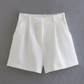 Women's Fashionable All-match High Waist Casual Suit Shorts