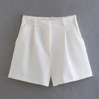 Women's Fashionable All-match High Waist Casual Suit Shorts