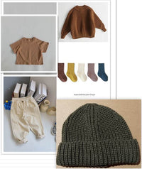 Boys' And Girls' Round Neck Bottomed Loose Basic Short Sleeves