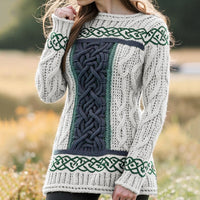Stylish Personalized Casual Womens Wear With A Crew Neck And Long Sleeves
