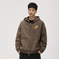 Autumn And Winter Fleece-lined Vintage Chinese Style Embroidered Hoodie