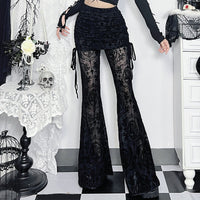 Hot Girl All-match Cross Flocking Culottes For Women