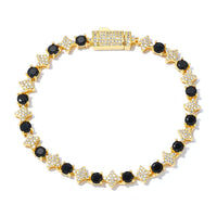 Mens 6mm Star Zircon Tennis Bracelet