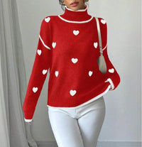 Casual Gentle Turtleneck Long Sleeve Women's Sweater
