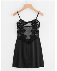 Lace See-through Nightdress Best-selling High-stretch Silk Lingerie Camisole For Women