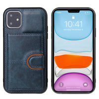 Multi-function Card Holster With Leather Phone Case