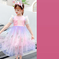 Girls Dress Colorful Angel With Wings
