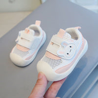 Hollow Transparent Net Soft Bottom 0-1-2 Years Old Cartoon Toddler Walking Shoes