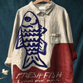 Women's Loose-Fitting Printed Crew-Neck Casual T-Shirt