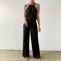 Lady's Spring And Summer Fashionable And Elegant Halter Jumpsuit