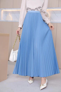 Womens Pleated Maxi Skirt Early Spring New Arrival