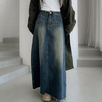 Versatile Retro Mid-length A- Line Skirt