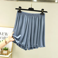 Summer High-waist Loose-fitting Skirt-trousers Capri Pants Wide-leg
