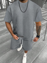Men's Short Sleeve Shorts Simple Comfortable Cool Suit