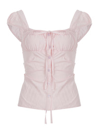 Sweetheart Age-reducing Square Collar Slimming Top