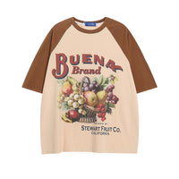 Men's Stitching Raglan Short-sleeved Casual Top