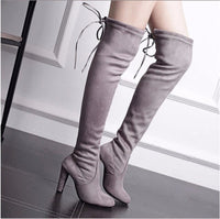 Women's High Heel Pointed Toe Over-the-knee Boots