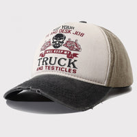 Peaked Hard Top Summer Letter Printing Stylish Baseball Cap