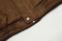 Winter Thick Cotton Letter Baseball Cotton Jacket