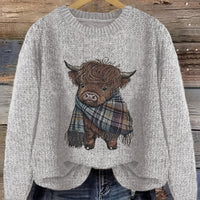 Cute Thick Needle Women's Sweater