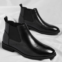 Fashion British Vintage Fleece-lined Boots For Men