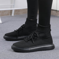 Fly-knit Socks Shoes Stretch Casual Shoes Breathable