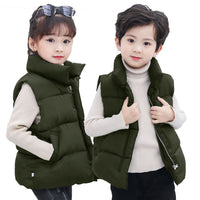 Down Cotton Vest Autumn And Winter Waistcoat Winter Clothing Children