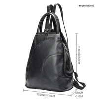Multifunctional Large Capacity First Layer Cowhide Women's Backpack