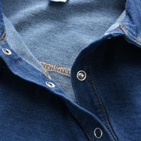 Children's Personalized Patch Pocket Denim One-piece