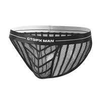 Summer Mesh U Convex Low Waist Breathable Mesh Sexy Panties