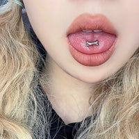 Tongue Pin Titanium Steel Pure Love Puppy Male Thread Sweet Cool