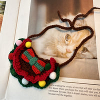 Party Christmas Socks Gloves Elk Scarf Bib Bib Pet Bib