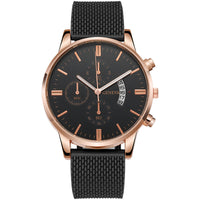 Mens Watch Fake Three-Subdial Six Hands Calendar Casual Fashionable Business Quartz