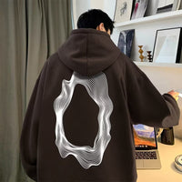 Autumn American Retro Plus Size Hooded Sweater
