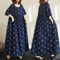 Summer New Cotton And Linen Round Skirt