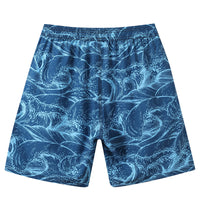 Men's Printing Vacation Style Wading Quick-drying Beach Swim Trunks