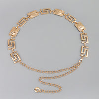 New Men's And Women's Advanced Sense Of Metal Tiger Waist Chain Gold Silver Waist Body Chain Decoration Dress Suit Evening Dress Chain Accessories