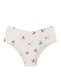 European And American Seamless Ice Silk Briefs Sexy Breathable With Print