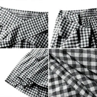 Ruffled Hem Strappy Pleated Casual Loose Skirt