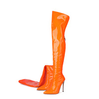 High-heeled Pointed-toe Over-the-knee Plus-size Womens Boots