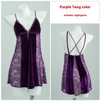 Women's Suspender Nightdress Outerwear Gown Homewear